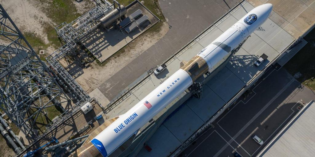 Launch control team at Blue Origin