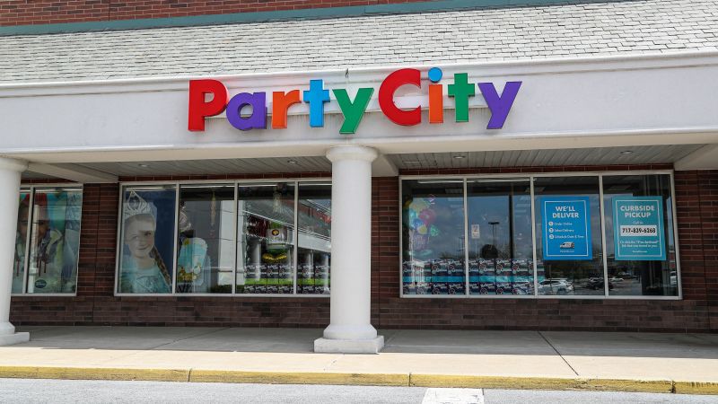 Party supplies ready to go at a Party City store