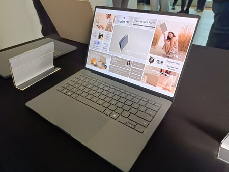 ASUS Zenbook A14 showcasing its sleek design and lightweight features