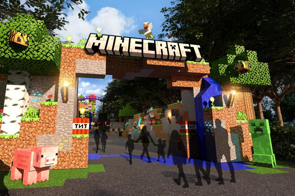 Minecraft Attractions Coming to UK and US Theme Parks in 2026