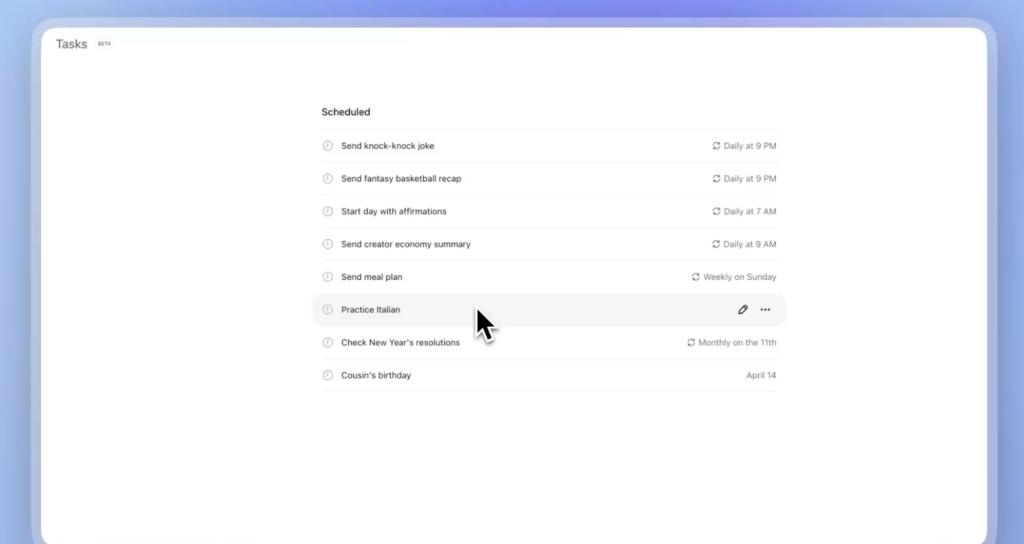 Boost Your Productivity with ChatGPT's New Tasks Feature