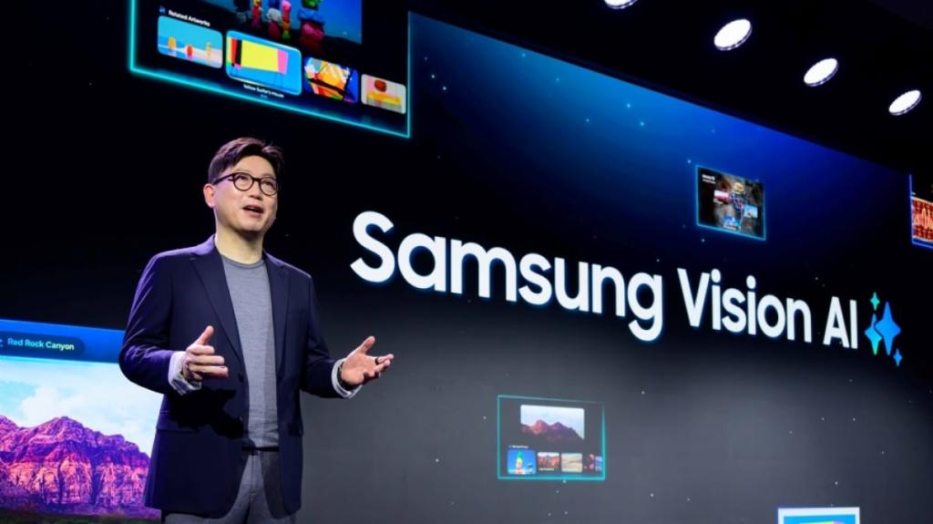 AI enhanced TV features from Samsung at CES 2025