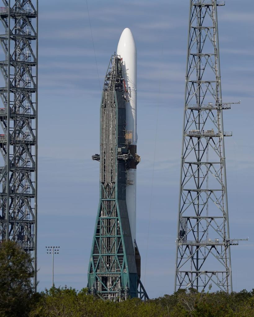 Jeff Bezos at New Glenn launch area