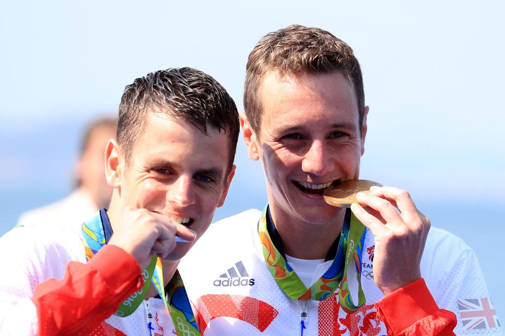 Alistair Brownlee at a triathlon event