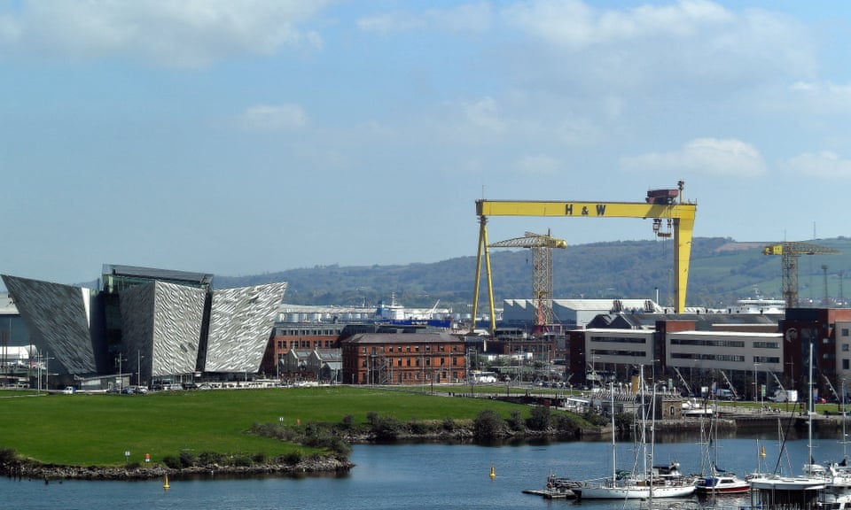 Workers at Harland & Wolff shipyard