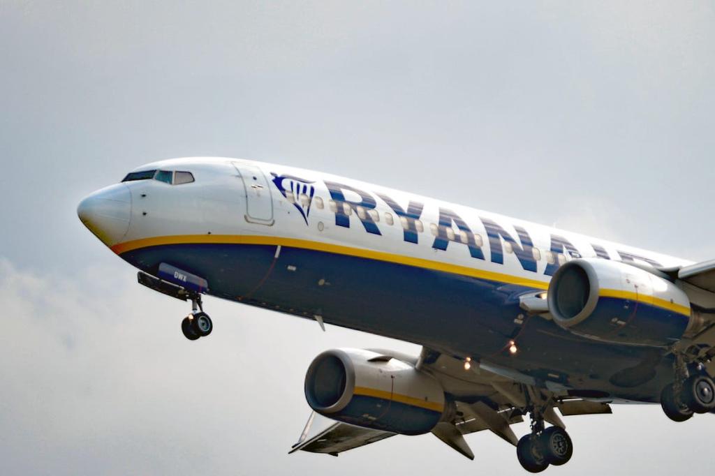 Ryanair aircraft taking off