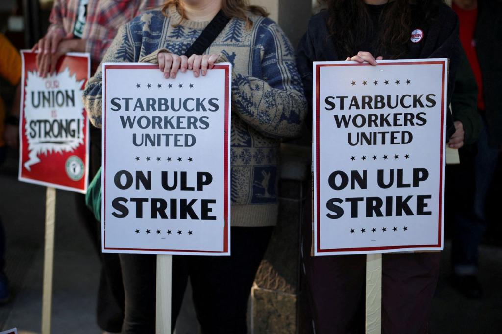 Starbucks employees demanding a seat at the negotiation table for better agreements