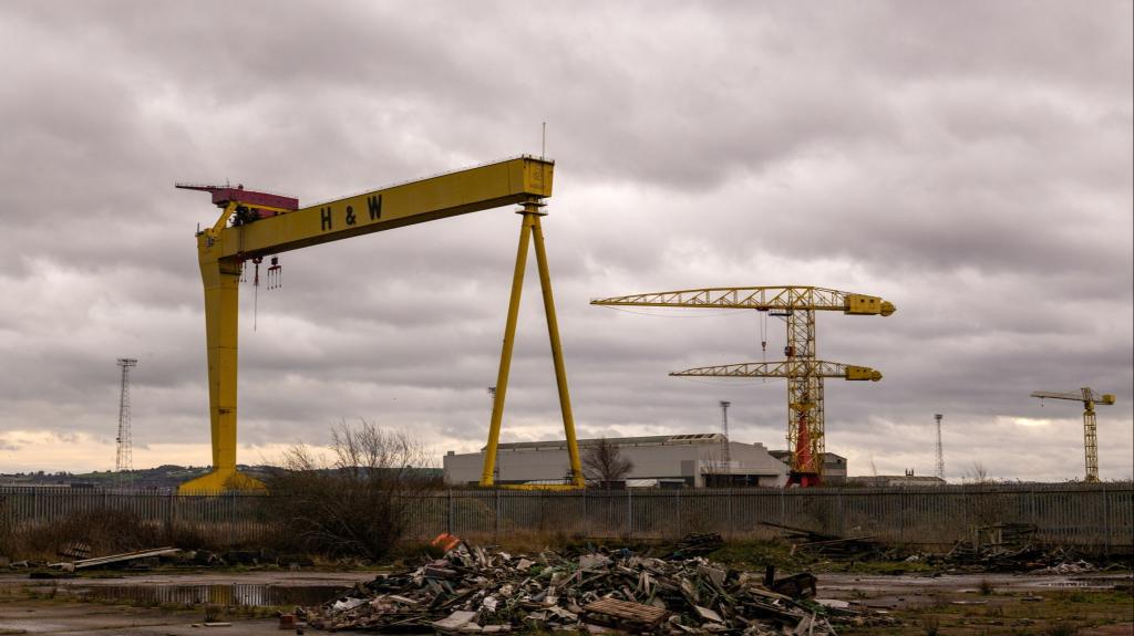 Harland & Wolff shipyard view