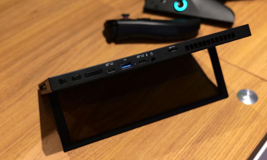 Close-up of the Acer Nitro Blaze 11 showcasing its detachable controllers and design